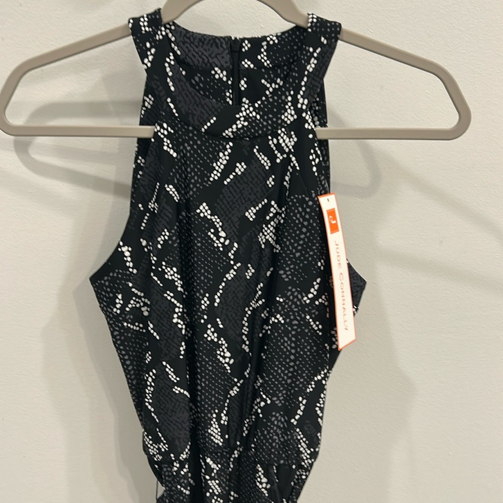 Jude Connally~  Black Snakeskin Jumpsuit